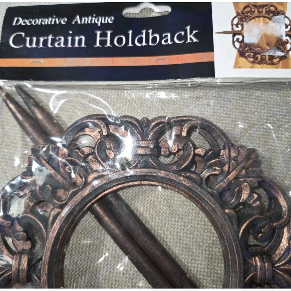 Decorative Antique Curtain‎ Holdbacks Set of 2 NIP Vintage Home Decor 🪟✨